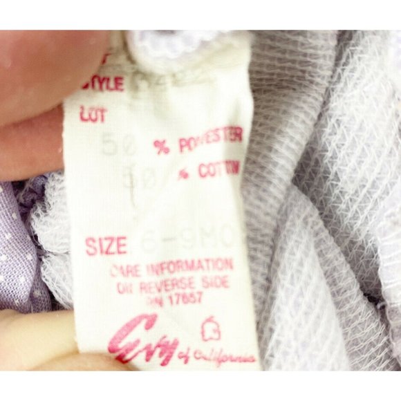 Vintage Evy Of California 6-9 M Infant One Piece - Picture 4 of 6